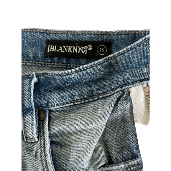 Blank NYC‎ The Great Jones Jeans in Slumlord Side Zip 25 Medium Wash $118 - Picture 7 of 12